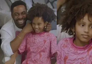 Vídeo mostra Lázaro Ramos explicando para filha sobre cabelos crespos: 