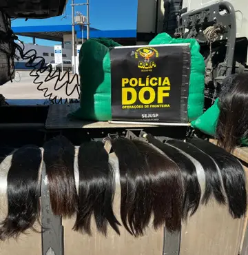 Mais de 100 quilos de cabelo humano são apreendidos pelo DOF em Corumbá